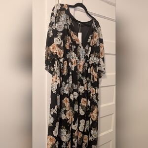 Baltic Born XXXL Floral Wrap Front Maxi Dress NWT